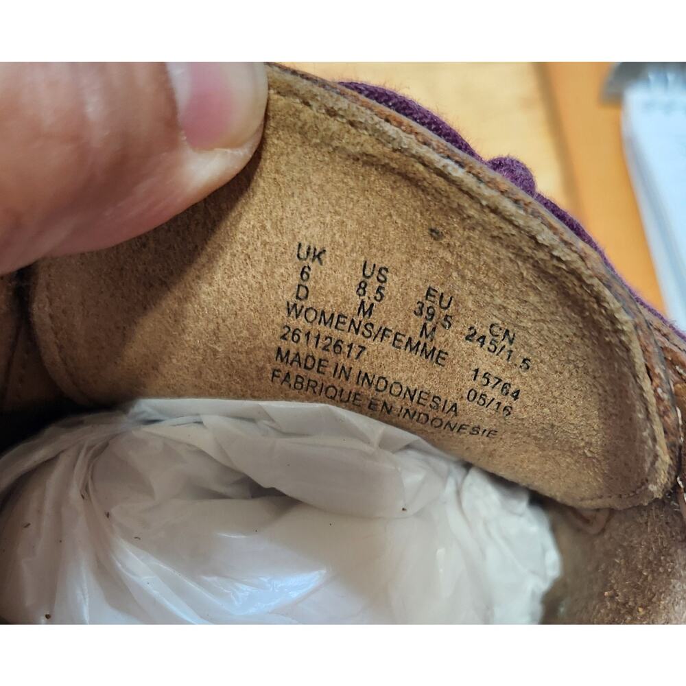Clarks Janey Mae Brown Classic Leather Beeswax Lace Up Shoes Women's 8.5M - Picture 7 of 9